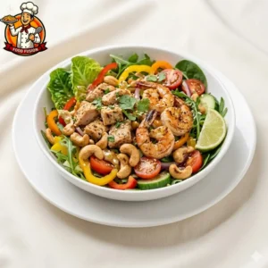 Chicken and Prawn Cashewnut Salad